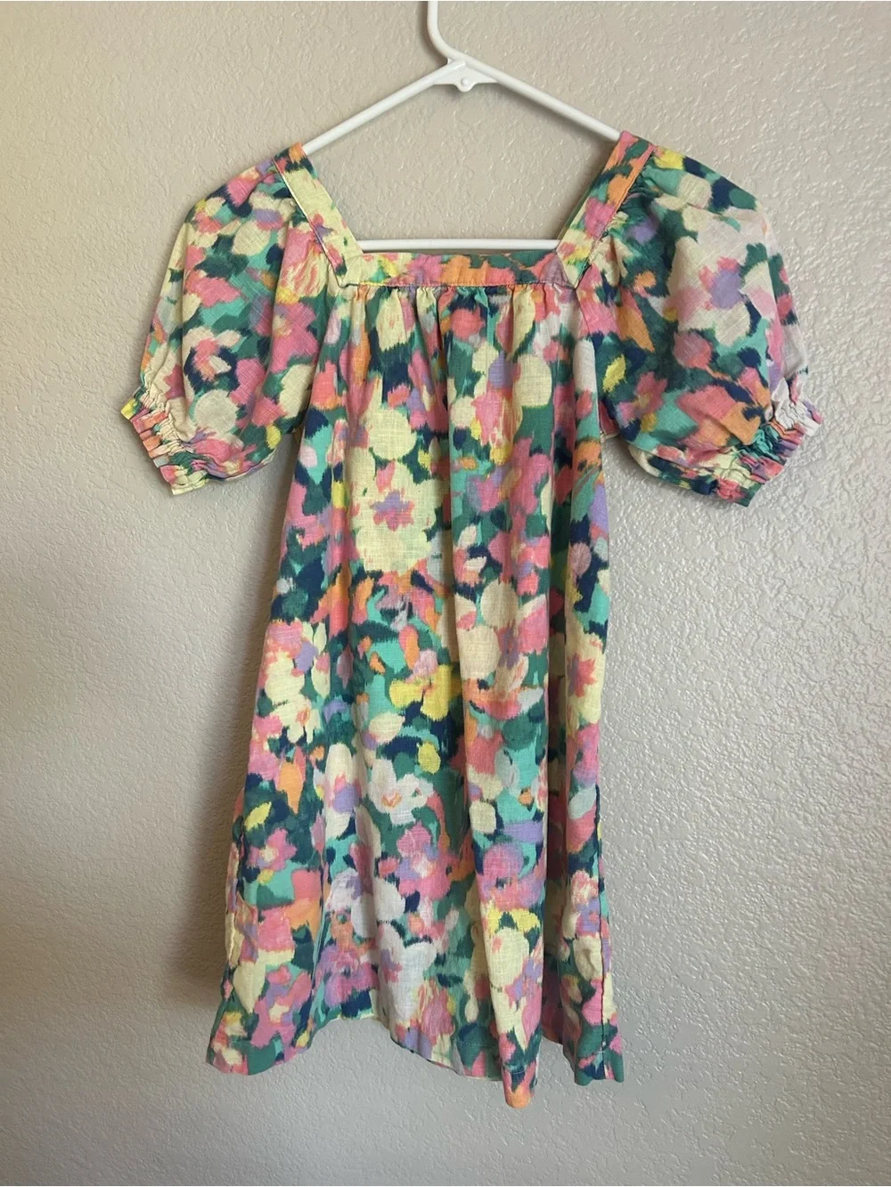 Girls Floral Cotton Dress